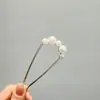 Horquilla en forma de U de alta gama para Otoño e Invierno, Pinza de Pelo Simple para Moño de Bola de Mujer, Nuevo Peine Moderno Chino, Accesorios para el Cabello