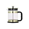 Taza de Filtro de Café Cuadrada Vidrio Resistente al Calor Cafetera de Prensa Francesa Batidor Francés Casero Cafetera de Goteo Manual Infusor de Té de Acero Inoxidable