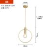 Estilo Industrial Nórdico Personalidade Criativa Arte Estrela de Cinco Pontas Restaurante Moderno Simples Bar Corredor Entrada Lustre Dourado