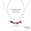 Comercio exterior transfronterizo Collares europeos y americanos Collar de grava colorida bohemio Collar de piedra natural para mujer Joyería de verano
