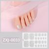 Zhengxiang Nuevas Pegatinas de Verano para Pies Pegatinas de Arte para Uñas Impermeables Color Puro Polvo de Cebolla Celebridad de Internet Pegatinas para Uñas Pegatinas de Arte para Uñas de los Pies Transfronterizo