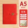 Caderno com Logo Impresso, Livro de Registros de Couro Macio para Escritório, Conjunto em Caixa de Presente, Caderno de Aparência Sofisticada com Fecho Magnético