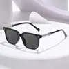 Gafas de Sol Polarizadas, Gafas de Sol Cuadradas de Alta Gama a la Moda, Fotografía Callejera Retro Transfronteriza, Gafas de Sol Simples Anti-UV