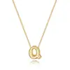 Collar de Burbujas con 26 Letras Transfronterizo Europeo y Americano Colgante de Mini Globo Cadena de Caja Cadena para Clavícula Collar Producto Nuevo Sencillo