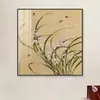 Nova pintura decorativa meticulosa estilo chinês com flores e pássaros, redonda, em estilo chinês tradicional, adequada para salas de estar, escritórios e salas de chá, como um pendente de parede de fundo, com uma estética retrô