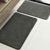 Temu Amazon Más Vendido Color Puro Imitación Cachemira Felpudo Puerta de Baño Alfombrilla Absorbente para Pies de Baño Juego de Dos Piezas Venta al por Mayor