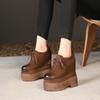 Estilo Novo de Primavera 16cm Salto Ultra Alto Plataforma à Prova d'Água Sapatos de Salto Alto Retro para Mulheres