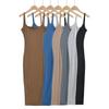 Human Peach Pure Wants Slim-fit Pêssego Hip Sling Grande Vestido Longo Sem Costas Feminino Primavera e Verão Slim-fit Vestido Rabo de Peixe