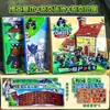 Plantas vs.. Libro Tranquilo Magnético de Zombies Edición Híbrida Juguete para Niños y Niñas Libro Grande Sin Cortar Libro de Pegatinas Magnéticas