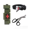 Torniquete tipo Cat Spin Vendaje Hemostático Kit Táctico EDC Tijeras de Campo Bolsa de Almacenamiento Juego Herramienta de Primeros Auxilios