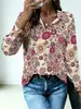 Camisa de manga larga para mujer de talla grande con estampado digital 3D, hecha a medida transfronteriza europea y americana, cárdigan de moda con cuello, ropa para mujer