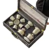 Juego de Té Ruyao Patrón Pavo Real Dorado Tazón Cubierto Caja de Regalo Juego de Té Kung Fu Souvenir de Negocios Se Puede Imprimir Logo