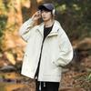 6819 Chaqueta de Herramientas para Hombre Primavera y Otoño Casual Holgada Impermeable Cortavientos Chaqueta para Hombre Estilo Americano Marca de Moda Máquina