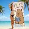 Toalla de Playa Capibara Linda para Niños Toalla de Baño de Microfibra Transfronteriza Dibujos Animados para Niños Toalla Absorbente de Secado Rápido