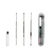 Set de Tres Piezas de Herramientas Espirales de Acero Inoxidable para Limpiar Oídos, Set de Herramientas para Limpiar Oídos, Esencial Diario para Limpieza de Oídos, Almacenamiento, Artefacto para Limpiar Oídos