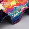 Mouse Pad Estilo Japonês Onda, Pad Espesso Extra Grande para Teclado de Mesa de Escritório, Tapete de Mesa Criativo de Tinta Manga para Meninos