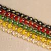 Cristal Colorido de Cinco Elementos Mantra de Seis Caracteres Estampagem a Quente Contas Soltas Acessórios para Joias DIY Materiais Materiais Sintéticos Artificiais