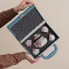 Conjunto de Chá da Fornalha Ru com Bule Portátil, Um Bule e Quatro Xícaras, Caixa de Presente para Chá Rápido, Presente Corporativo, Lembrança de Reunião Anual da Empresa, Atacado