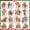Conjunto de Ropa Navideña de Madera Estilo Retro Transfronterizo Colgante de Árbol de Navidad Papá Noel Muñeco de Nieve Copo de Nieve Granja Rústica