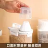 Contenedor de almacenamiento multi-grano estilo japonés, hermético y a prueba de humedad, para almacenar arroz, harina y otros granos en casa