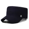Chapéu Masculino Primavera e Outono Novo Chapéu de Aba Reta Chapéu de Sol para Exterior Casual Versátil Chapéu Bico de Pato para Meia-Idade e Idosos