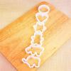 Molde de Plástico para Galletas Juego de 6 Piezas Molde Galleta Dibujo Animado Forma de Corazón para Hornear Juego para Cortar Fruta Herramientas para Hornear