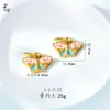 Accesorios DIY Chapados en Oro de Alta Retención de Color Colgante de Manzana Pulsera Collar Materiales para Cuentas Moda Retro China Versátil