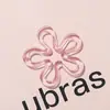 Acrílico Transparente Colorido Flor Recortada Furo Reto DIY Feito à Mão Bolsa de Contas Chaveiro de Celular Acessórios de Joias