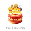 Set de fiesta de cumpleaños temático de hamburguesas al estilo americano y pollo frito con platos de papel desechables, vasos, mantel, banderines y globos para decoración