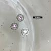 Aleación Nuevo Guirnalda de Mariposas Amor con Incrustaciones de Diamantes Joyería para Uñas Perla Oro y Plata Decoración de Uñas Rojo de Internet