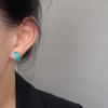 Aretes Exquisitos y Pequeños con Incrustaciones de Diamantes para Mujer Dulces Elegantes Estilo Coreano Modernos Simples Combinan con Todo Diario Para Ir al Trabajo Aretes de Alta Gama
