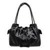 Bolsa Tote Versátil de Grande Capacidade para o Dia a Dia, Design de Nicho da Moda para Mulheres, Novo Estilo Primavera 2026, Bolsa de Ombro com Textura Doce