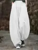 Ropa casual de estilo Zen chino para laicos, de color liso para mujer, vintage, efecto desgastado, algodón y lino, manga larga, camisa de práctica de Tai Chi