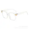 Gafas de sol cuadradas minimalistas europeas y americanas, patillas de colores de moda, protección UV, gafas de moda para ventas transfronterizas