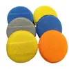 Esponja Redonda de Bolsillo Flap de 5 Pulgadas para Pulir Pasteles de Cera, Esponja Limpiadora de Microfibra para Coche, Esponja de Lavado de Coches con Recubrimiento de Cristal