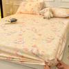 Cuatro Estaciones Engrosado Algodón Cepillado Cama Sábanas de Cama Pieza Única Algodón Puro A Prueba de Polvo Cubierta de Colchón Tatami Cubierta Protectora Sábanas de Cama Cubierta Todo Incluido