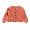 Suéter cárdigan de nicho con sentido del diseño para niñas nuevo otoño estilo occidental abrigo de punto de flores para exteriores top que combina con todo