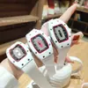 Dropshipping Transfronterizo de Relojes de Moda para Mujer Richard Mille de Barril Completamente Diamantados, Venta al por Mayor desde el Fabricante de Origen