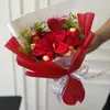 Buquês de Flores de Lã Tricotadas à Mão Transfronteiriços para o Dia dos Professores, Temporada de Formatura e como Presentes de Aniversário para Amigos