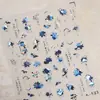 TENSOR Estilo Japonês Brilhante Strass Laser Pequena Flor Adesivos para Nail Art M-1440 Transparente Aura de Fada Flores Aurora Série