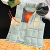 Nuevo Chaleco de Algodón de Alta Calidad con Cuello Alto a Bloques para Pareja, Chaqueta sin Mangas con Forro de Grafeno, Otoño/Invierno 2026