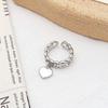 Anillo de Amor Japonés y Coreano ins para Mujer Nicho Alta Gama Moda Lujo Ligero Estilo Frío Anillo de Dedo Abierto Venta al por Mayor