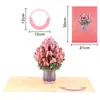 Tarjetas de Felicitación Hechas a Mano Más Vendidas para el Día del Maestro, Regalos Creativos para Maestras, Exquisitas Tarjetas de Ramo para San Valentín, Venta al por Mayor de Fabricantes