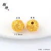 Acessórios DIY Ouro Areia Antigo de Longa Duração Contas de Flor Rosa Sólida Contas Espaçadoras Pulseira Colar Acessórios de Joias com Contas