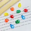 Funda de Teléfono de Pegamento de Crema Hecho a Mano Simulado M&M Pendientes Creativos Pasador Llavero Resina Accesorios de Joyería DIY Materiales