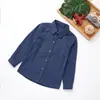 Camisas Blancas para Niño, Camisas Versátiles Multicolor para Niños, Negro, Amarillo, Borgoña, Camisas para Niños de Talla Pequeña y Mediana, Mangas Largas de Primavera y Otoño