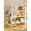 Nuevo estante de almacenamiento de escritorio, estantería de exhibición de libros de varias capas para uso doméstico, adecuado para escritorios de oficina y con un panel perforado para organizar artículos