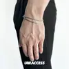 Hueso de Serpiente Transfronterizo Doble Capa Acero de Titanio Nicho Diseño de Alta Gama Personalizado Ins Tendencia Versátil Accesorios de Pareja para Hombres y Mujeres