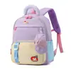 Temporada de Regreso a Clases Unisex Infantil Casual Descompresión Doble Hombro Alta Apariencia Nuevo Bloque de Color Simple Mochila Infantil para Jardín de Infancia Transfronterizo