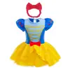 Comercio Exterior Ropa Infantil 2025 Transfronterizo Traje de Gateo para Bebé Niña Vestido de Princesa Ailo para Halloween Falda de Gasa Esponjosa para Bebé